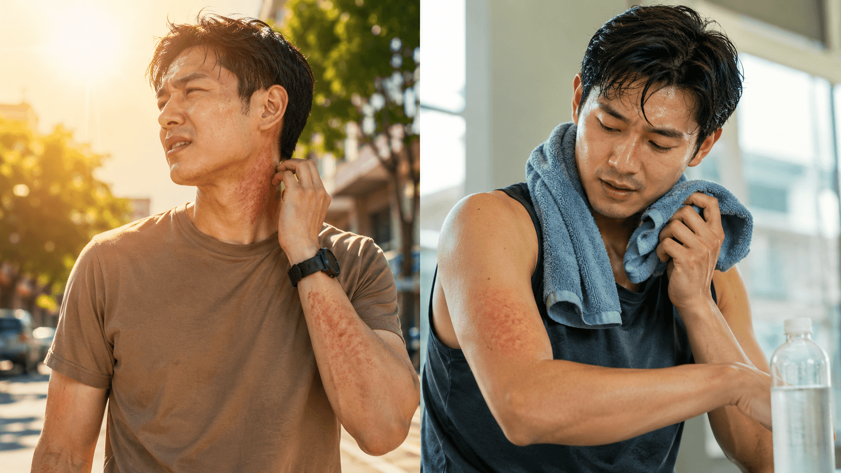 แพ้อากาศร้อน vs แพ้เหงื่อ ต่างกันอย่างไร? พร้อมวิธีรับมือลมพิษ